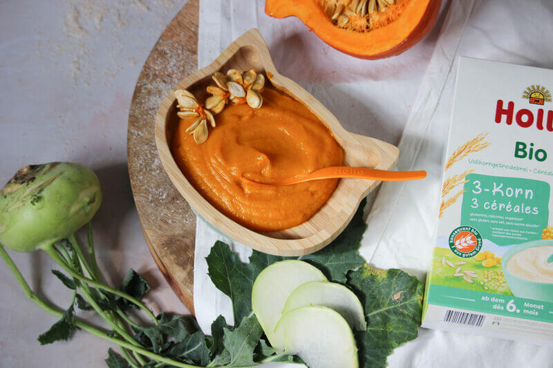 Pumpkin and kohlrabi porridge | Holle