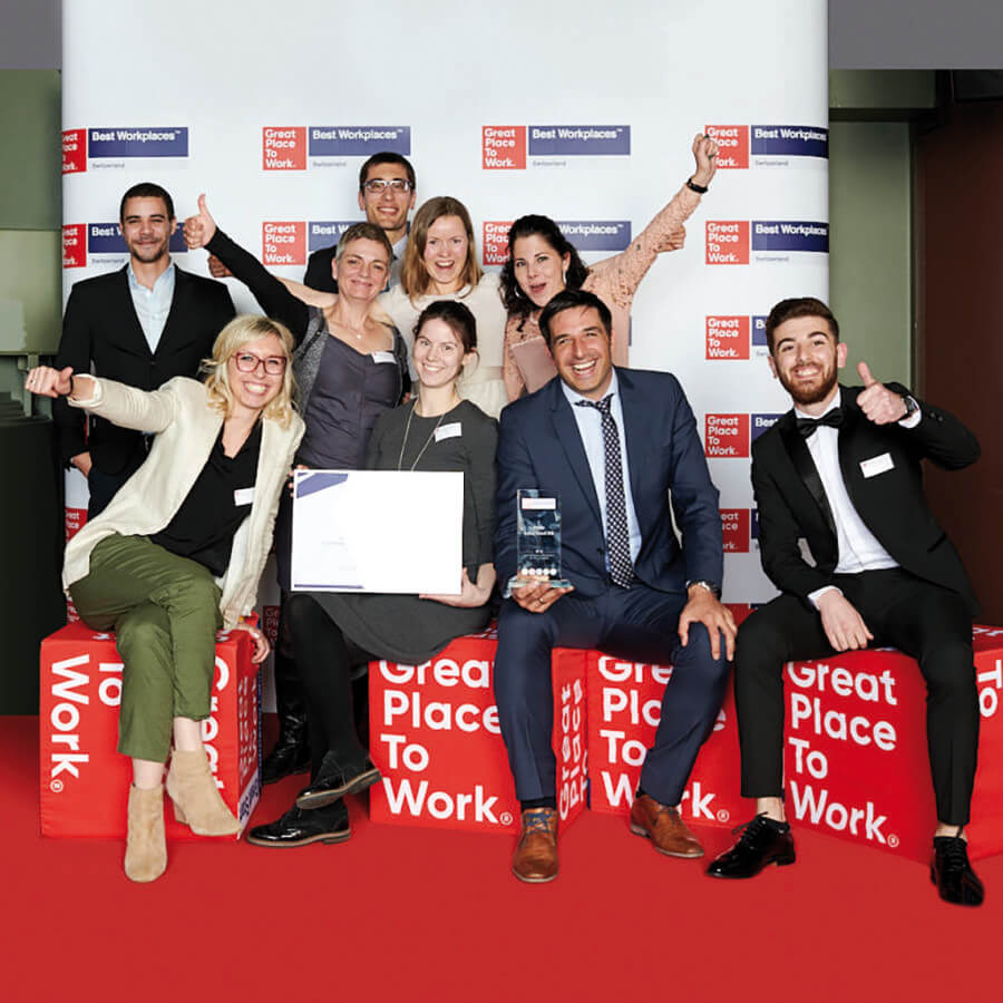 jubelndes Holle-Team auf der Great Place to Work Messe