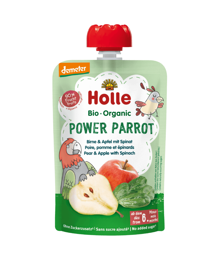 Power Parrot – Birne & Apfel mit Spinat