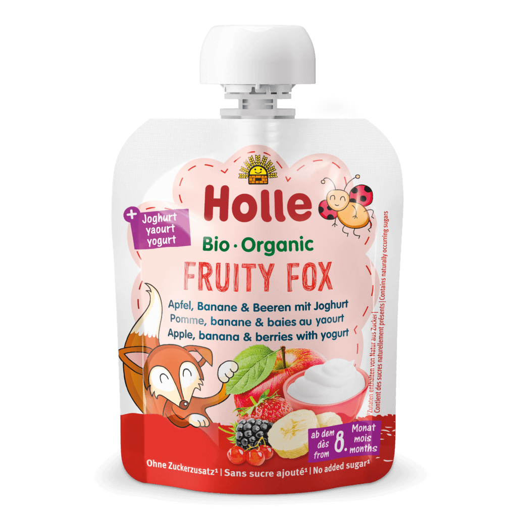 Fruity Fox – Pomme, banane & baies au yaourt