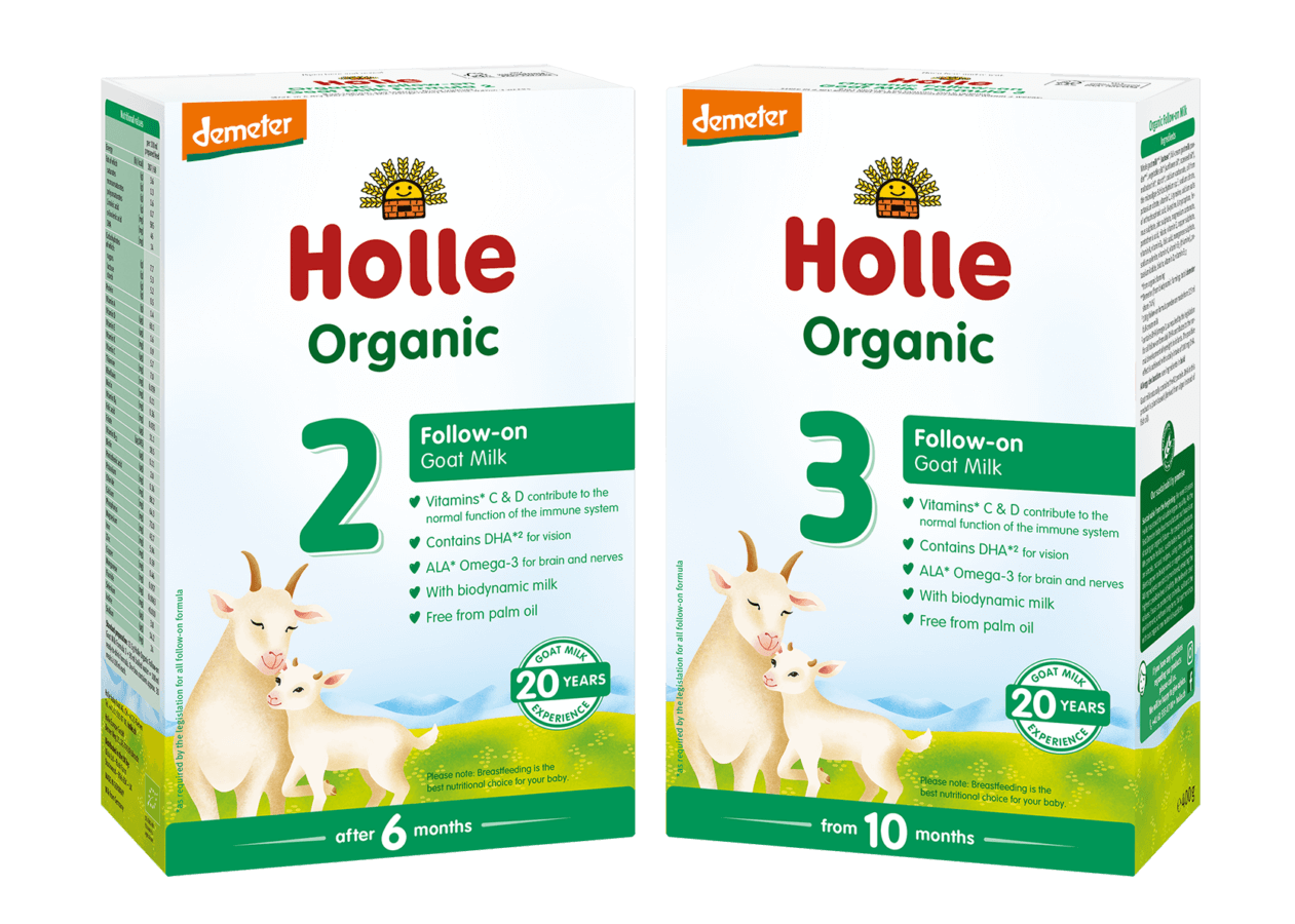 【かー】(5/22〜発送)Holle Organicフォローオンミルク2箱 0-6カ月】400g 12箱セット ホレ オーガニック有機原料使用・乳児