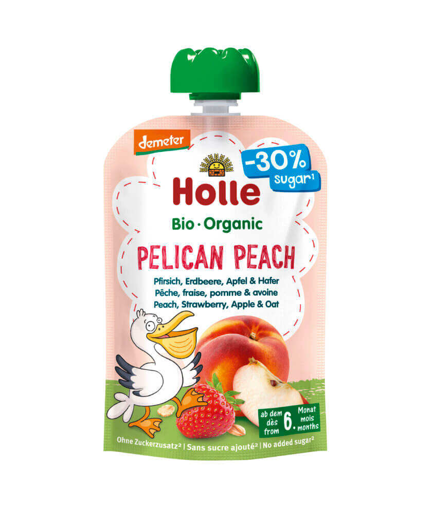 Pelican Peach – Pêche, fraise, pomme & avoine