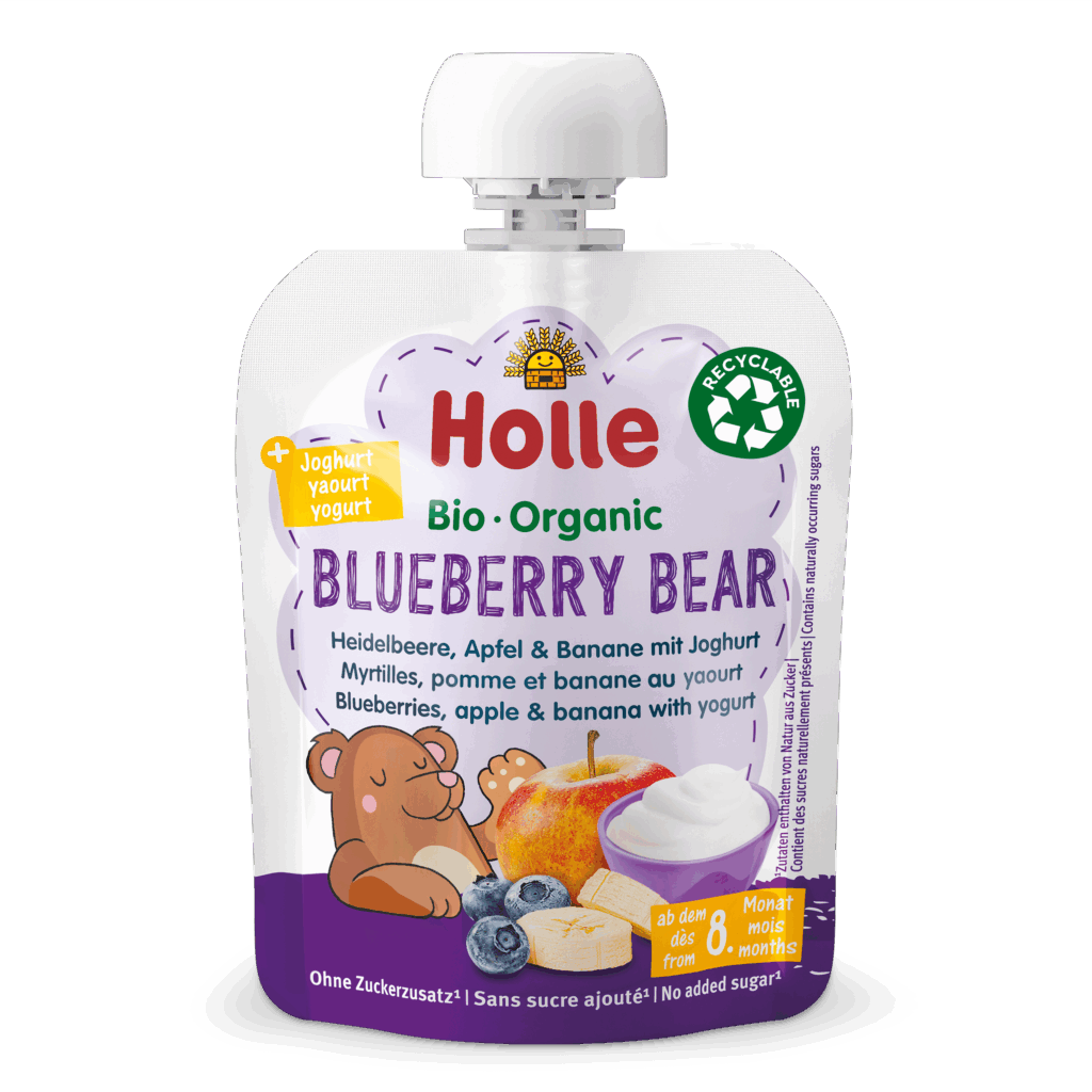 Blueberry Bear – Heidelbeere, Apfel & Banane mit Joghurt