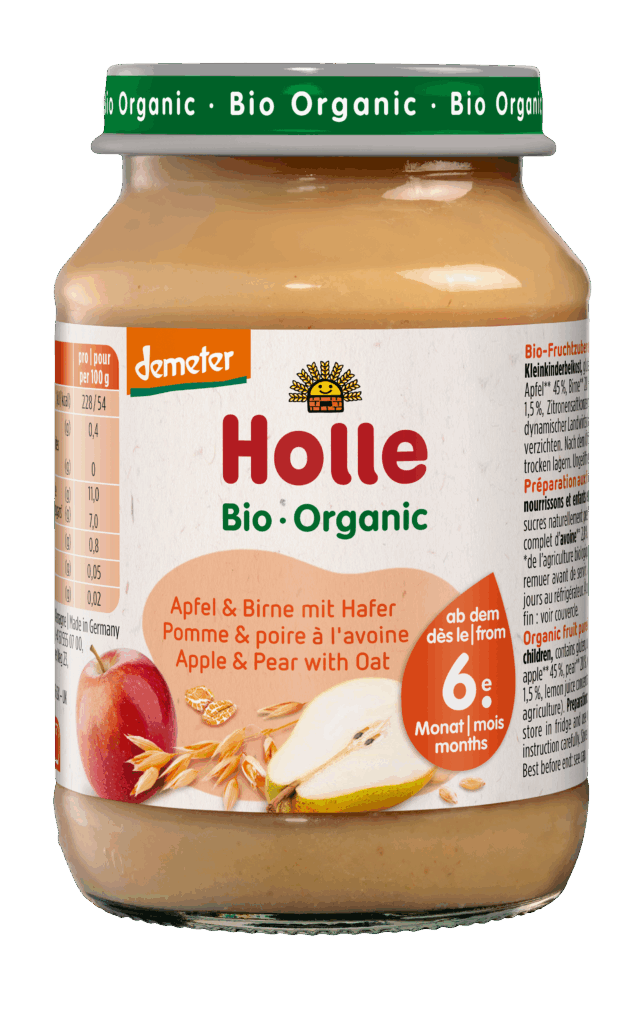 Apfel & Birne mit Hafer