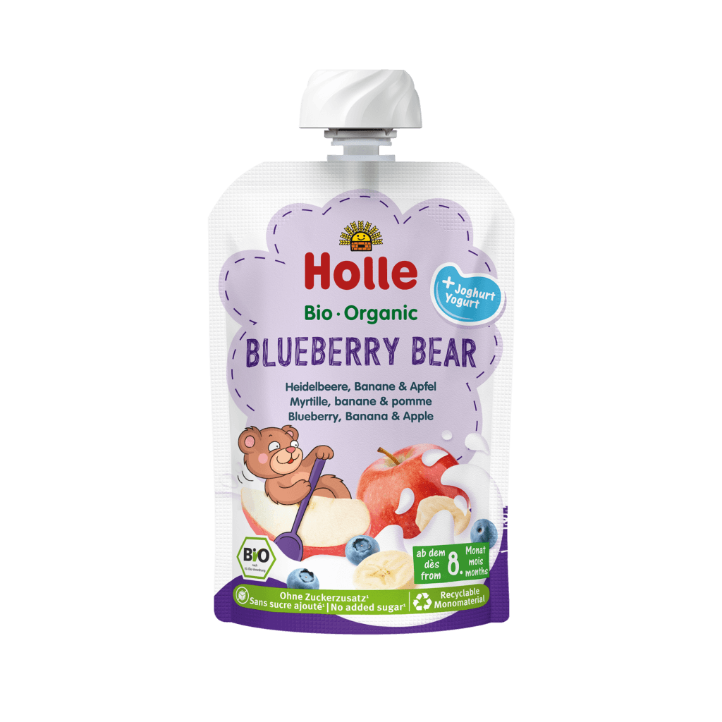 Blueberry Bear – Myrtilles, pomme et banane au yaourt