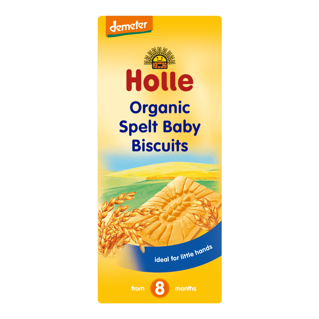 Galletas orgánicas para bebés de espelta