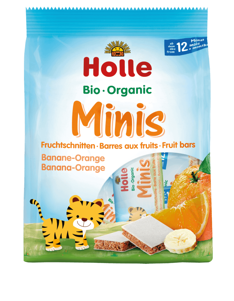Bio-Minis Fruchtschnitte Banane-Orange