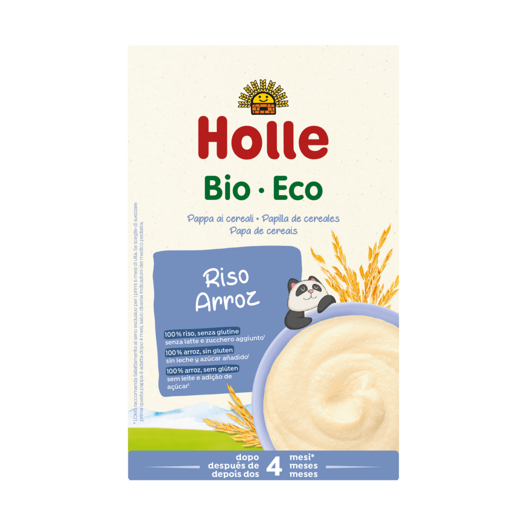 Papilla de cereales ecológica de arroz