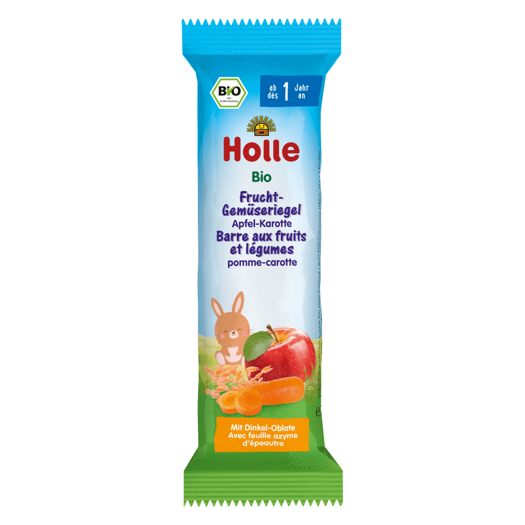 Barre bio aux fruits et légumes Pomme-Carotte