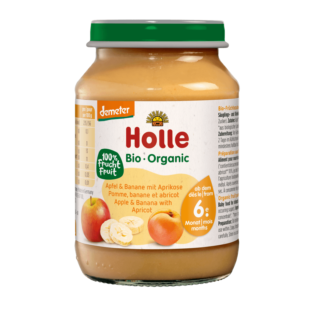 Apfel & Banane mit Aprikose